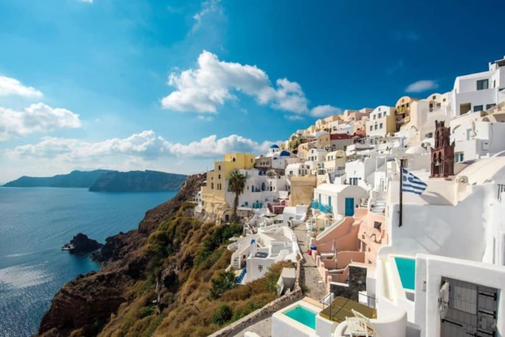 Astrea Suites "Ostria Cave Villa-Outdoor Jacuzzi" Oia  Luaran gambar